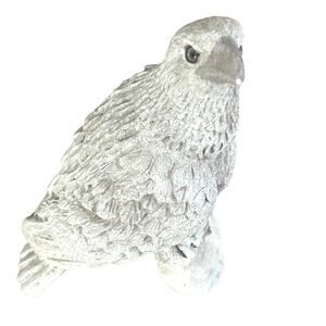 Hawk Falcon Bird of Prey Garden Statue 8" Tall Possibly Soapstone